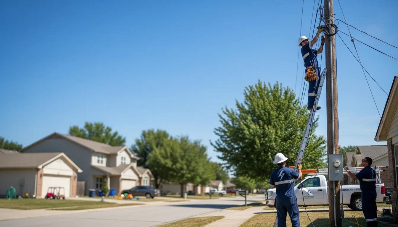 Residential electrician providing installation services in New Bloomington, OH